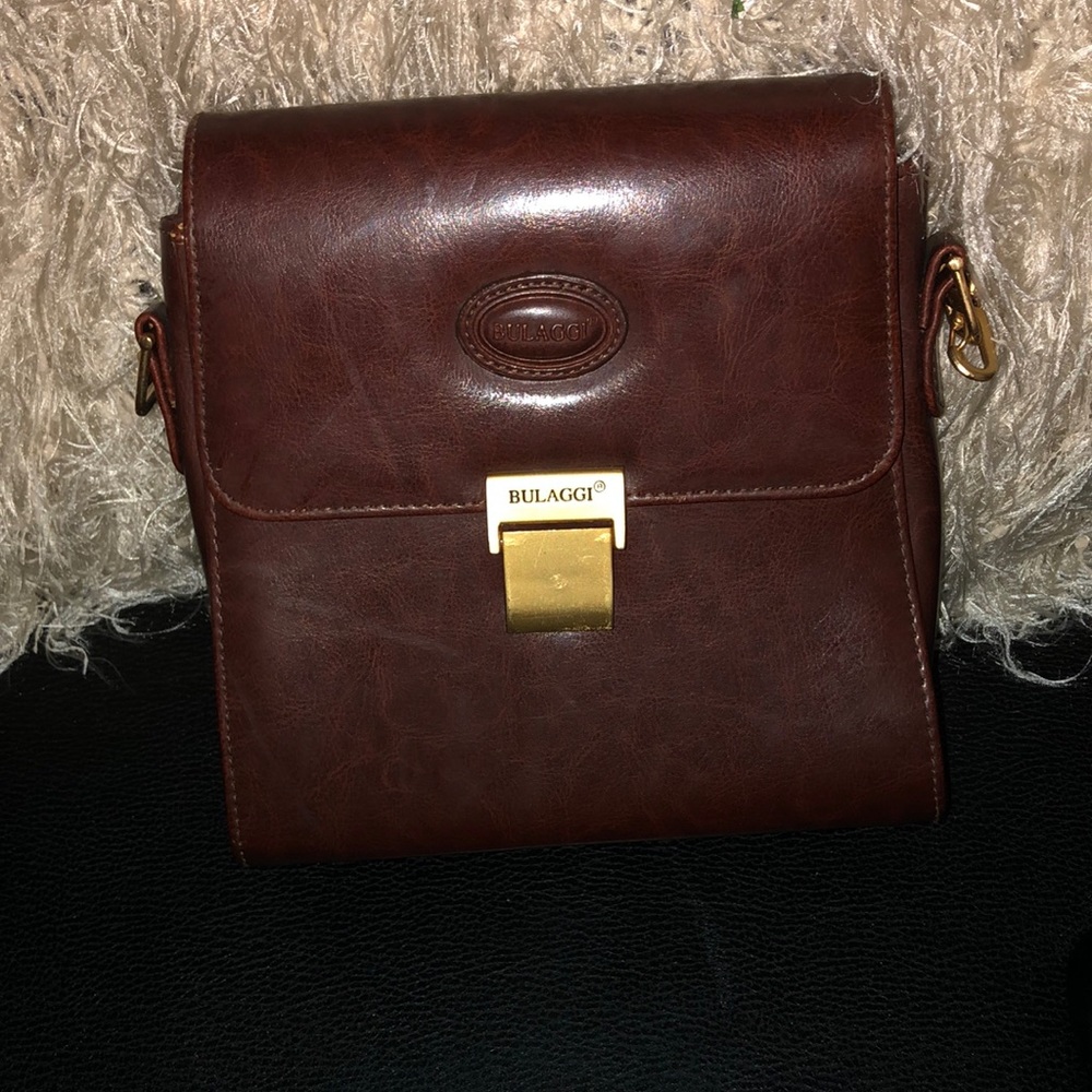 BULAGGI BROWN LEATHER SHOULDER HANDBAG